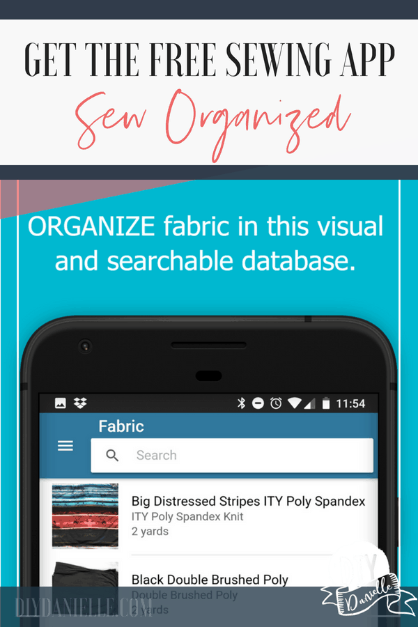 Sewing Patterns Organising App