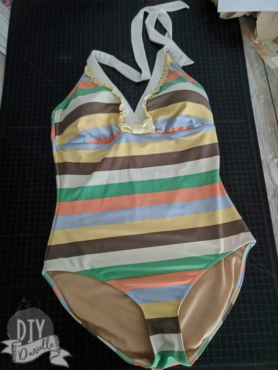 How to Convert a One Piece Swim Suit to a Two Piece DIY Danielle