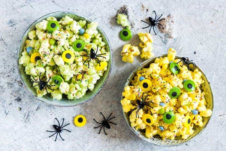 Themed popcorn for a party favor.