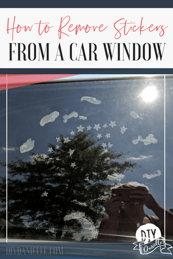 How to remove stickers from a car window. This is easy to teach kids so they can clean up their own mess!