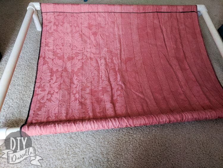 Diy raised pvc outlet dog bed