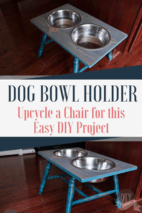 Handmade Metal dog bowl feeder rustic and functional-Raised dog