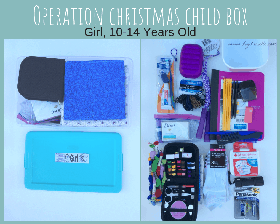 Operation Christmas Child Shoe Box for Girls, 10-14 years old