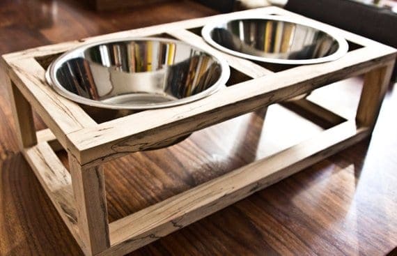 Minimalist Dog Feeder for Sale on Etsy