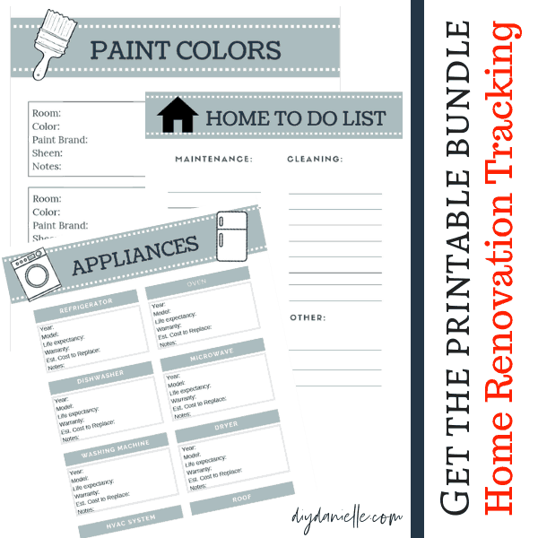 Planning Renovations on a Budget (Free Printable!) DIY Danielle®