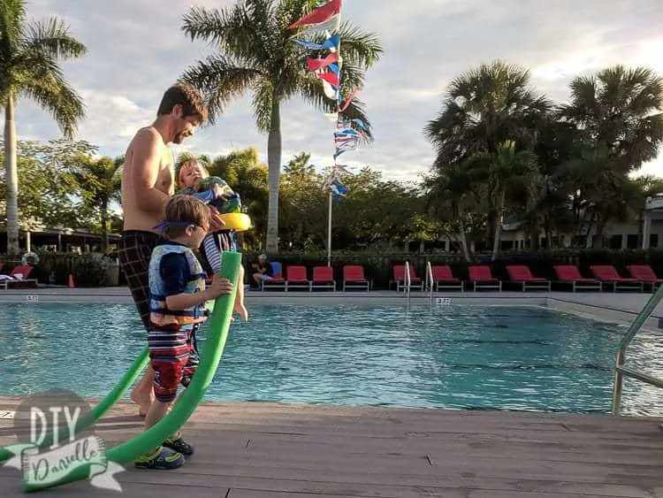 3'-8' pool at Club Med in Florida.