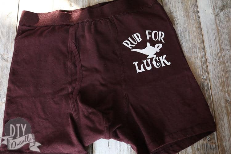 "Rub for Luck" Boxer Briefs: Valentine's Day Gift for Husband