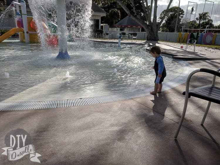 Splash pad for kids 10 and under at Club Med