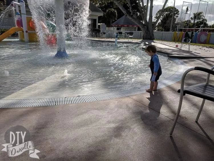 Splash pad for kids 10 and under at Club Med