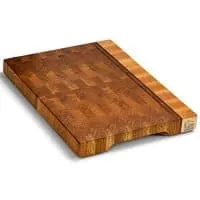 Large Wood cutting boards for kitchen-Wood butcher block Cutting board 16x12 End grain cutting board with feet-Wooden chopping board Non-slip Antibacterial Hardwood chop block