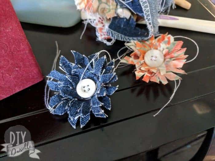 Flowers made from fabric with the Cricut Maker