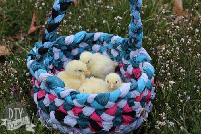 An Easter Basket From Upcycled Fabric
