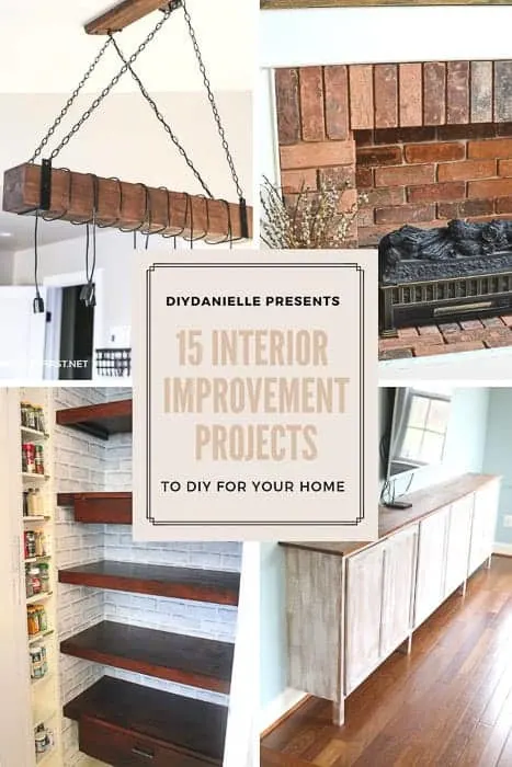 15 Home improvement projects for your home's interior. Learn how to DIY these simple projects.