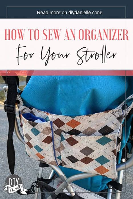How to sew an organizer for your stroller. This is an easy to sew project that can hold items like keys and a phone. 
