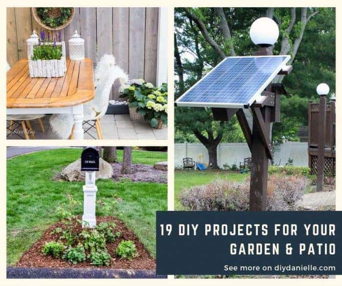 19 Projects for your garden and patio that you can DIY.