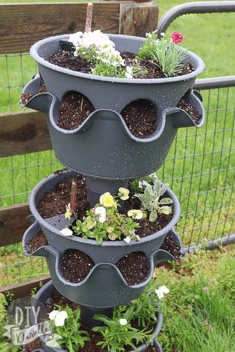 Love this large self watering planter. The Lechuza Cascada Planter is one to three tiers and perfect for flowers, strawberries and herbs.