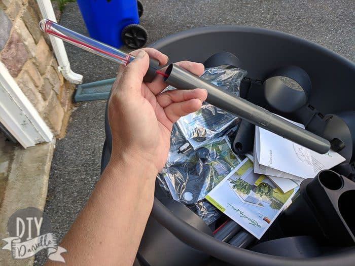 Assembling the self watering meter.