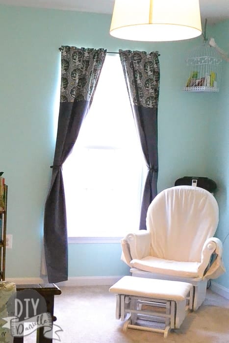 Handmade woodland animal themed blackout curtains. Learn how to sew them!