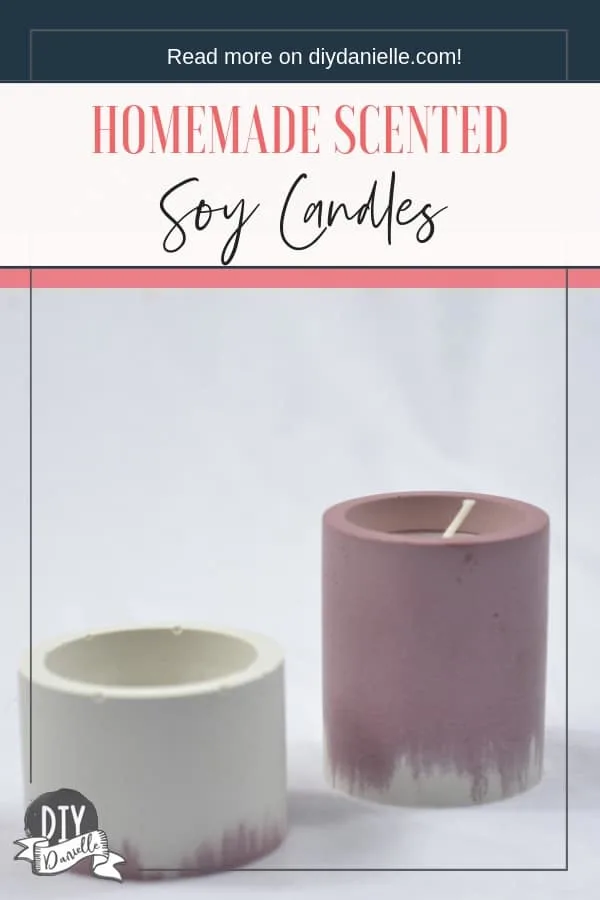 Homemade scented soy candles are a perfect gift.