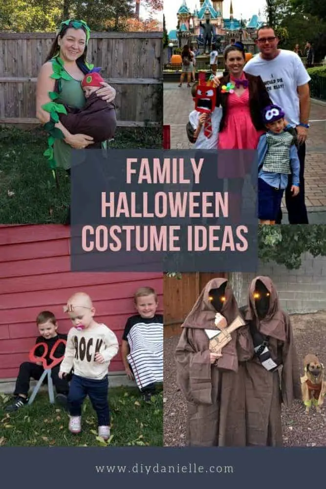 Matching Halloween costumes for the family.  Great ideas for 2019!