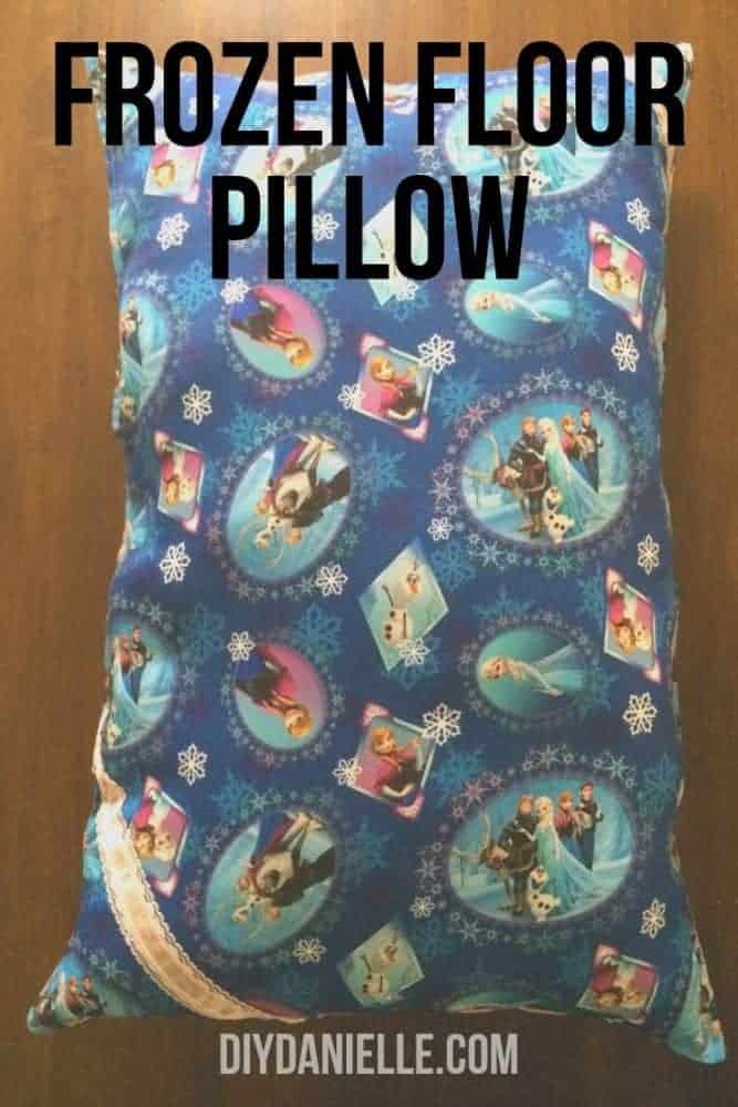 DIY Frozen Floor Pillow