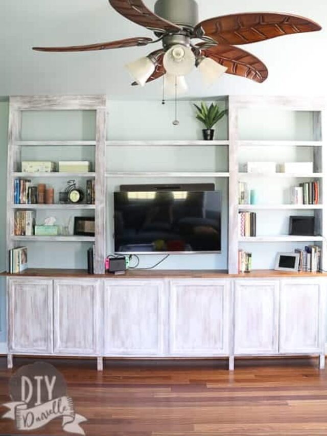 DIY BuiltIn Bookshelves DIY Danielle®