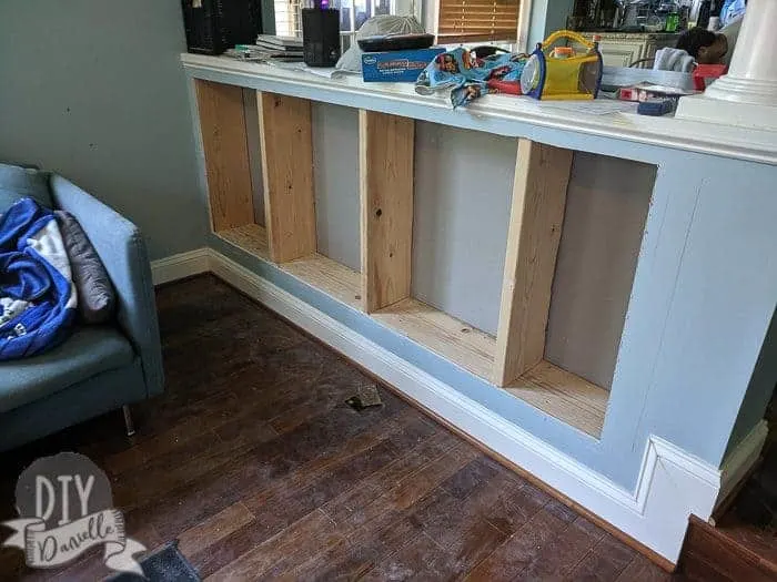 Diy Recessed Shelving Danielle, How To Build A Knee Wall Bookcase