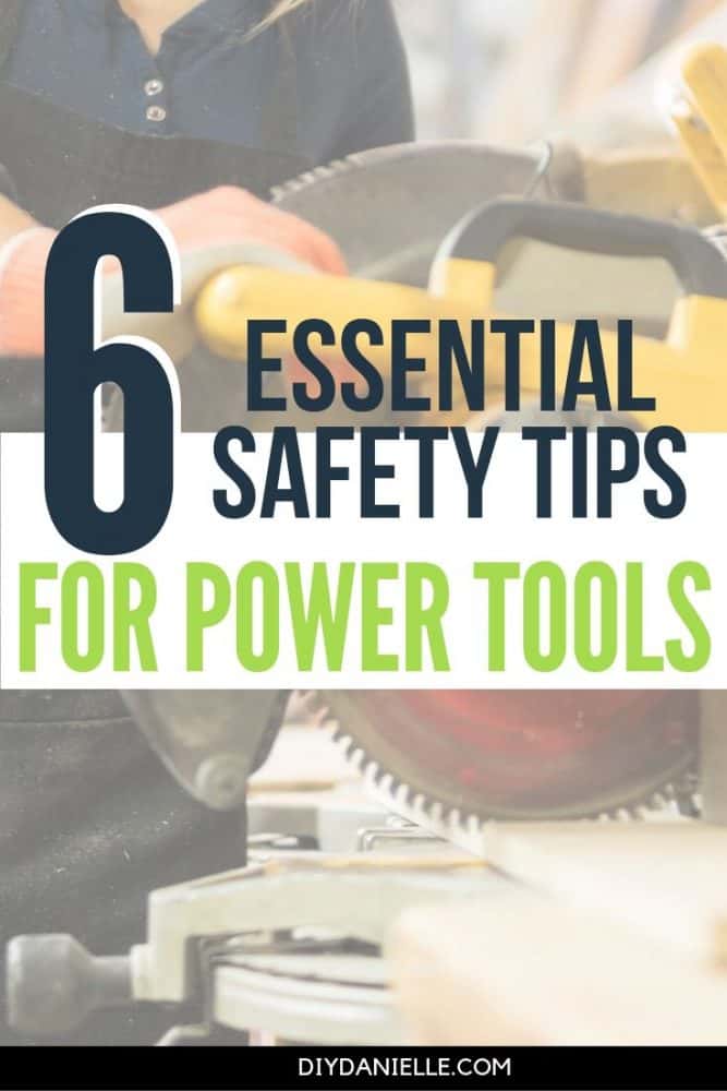 Safety tips to keep in mind when you're using power tools. It's so important to be safe when you're woodworking!