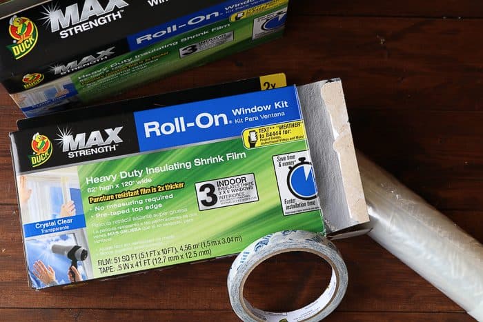 Duck Max Strength Roll-On Window Kit: Heavy Duty Insulating Shrink Film. 