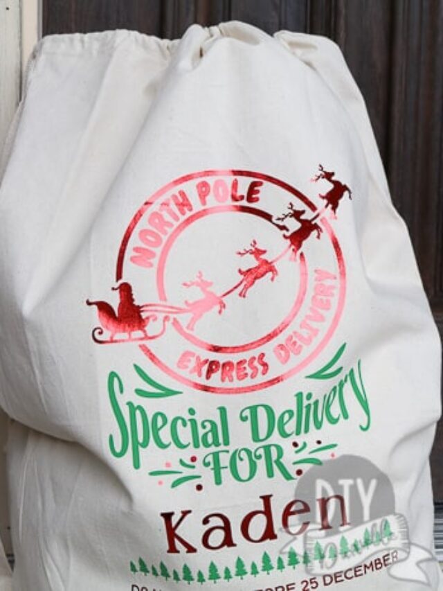 DIY Personalized Christmas Bags Story