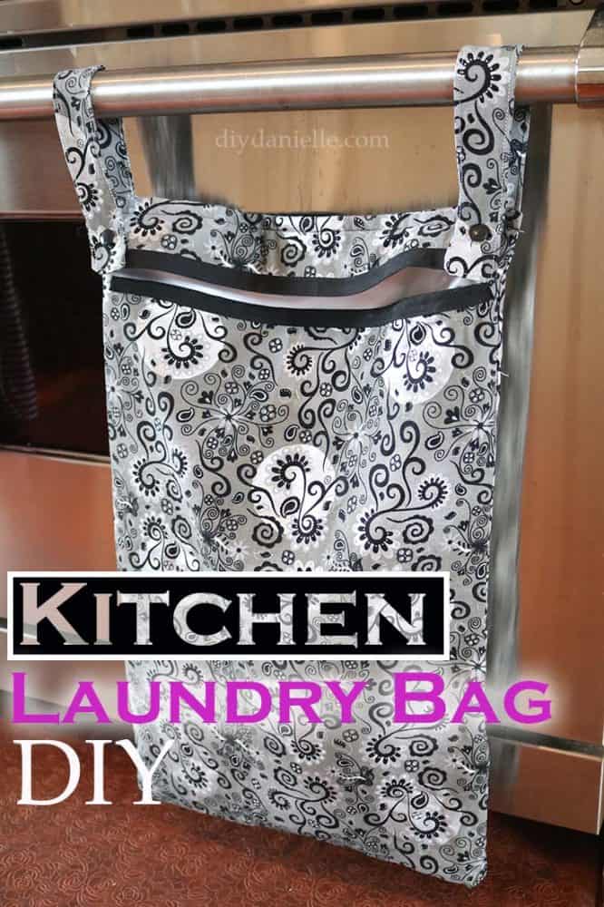 How to make a wet bag for your kitchen with no zipper.
