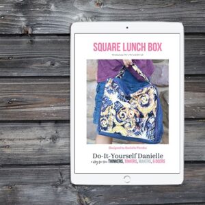 Zippered Square Lunch Box PDF Pattern