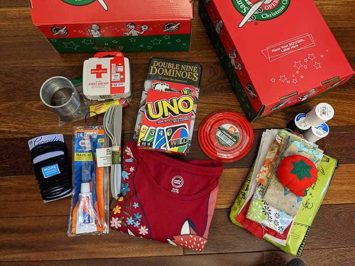 Operation christmas best sale child shoebox ideas