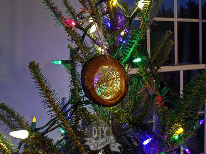 Wood Stick Christmas Tree Ornament - An Upcycled Project