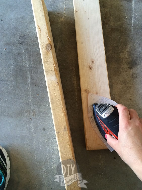 Sanding 2x4s