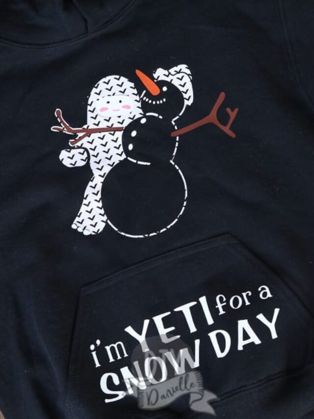 DIY “I’m Yeti for a Snow Day” Shirt with the Cricut Maker