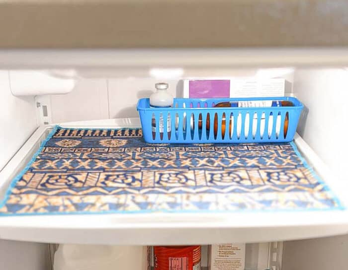 Lining Refrigerator Shelves With Drawer Liner 