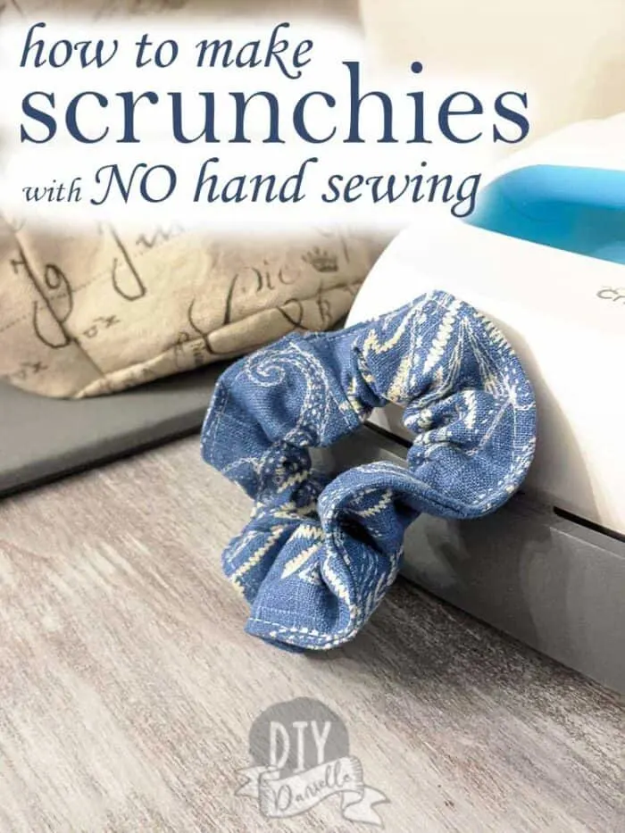 How to make scrunchies with NO hand sewing.