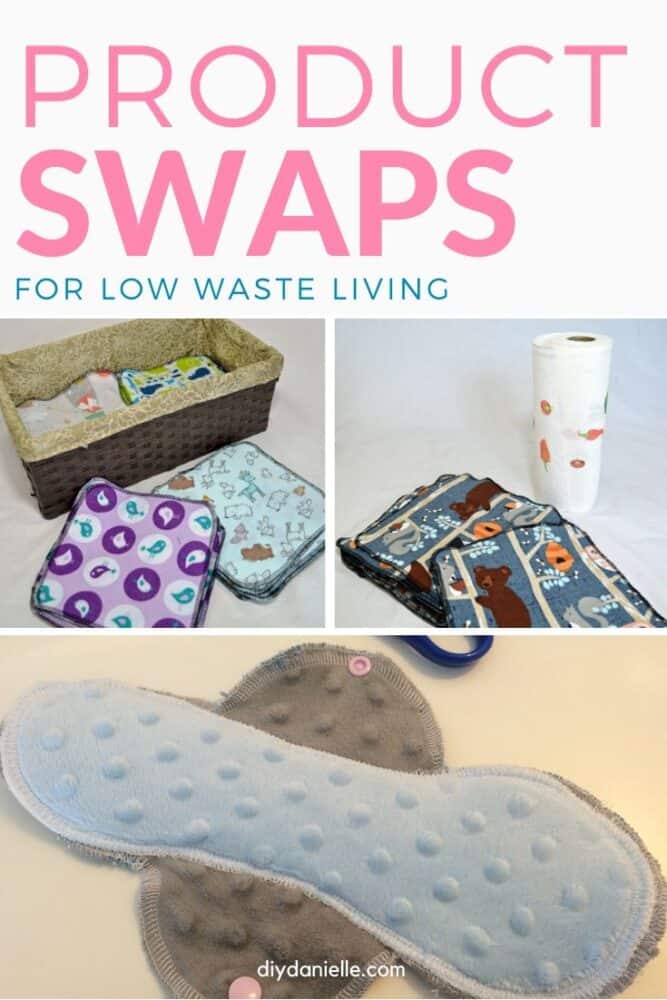 15+ product swap ideas for low waste living.