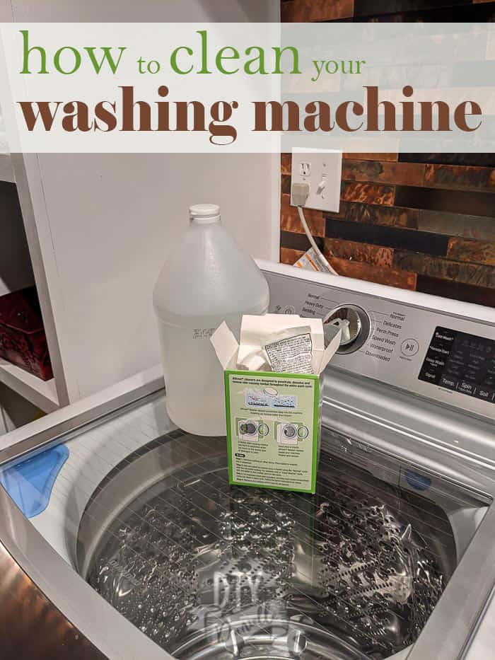 Learn how to clean your washing machine. These FOUR options are a great way to freshen up your washer weekly.