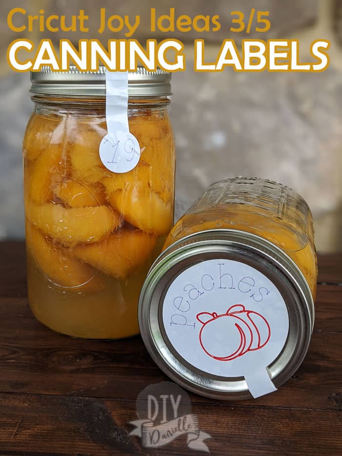 Cricut Joy Ideas 1/5: Adding labels to canned peaches!