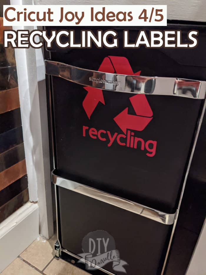Cricut Joy Ideas 4/5: Labeling the Recycling Bins
