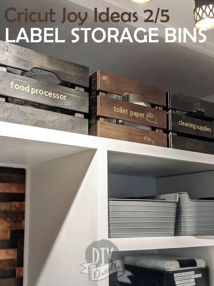 Cricut Joy Ideas 2/5: Labeling Storage Bins in the Laundry and Mudroom