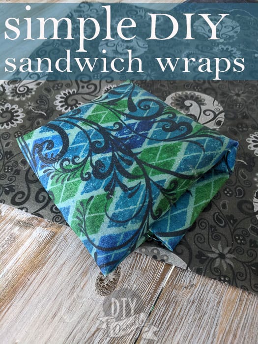 how to make simple DIY sandwich wraps- none of the frills, just an easy tutorial!