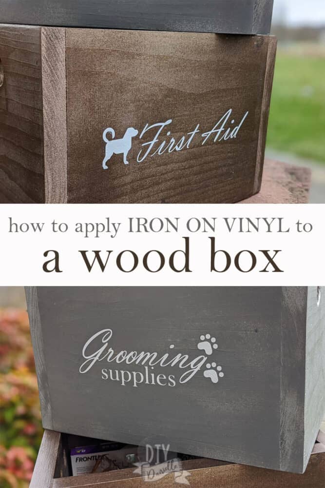 Tips for Using Iron On Vinyl on Wood - Hey, Let's Make Stuff