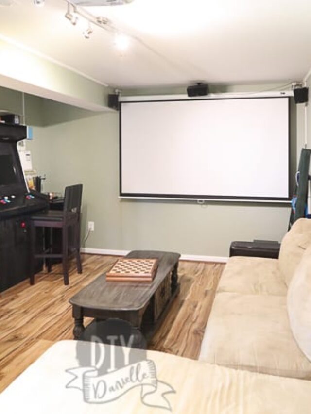 Make Your Own DIY Basement Theater Room Story - DIY Danielle®