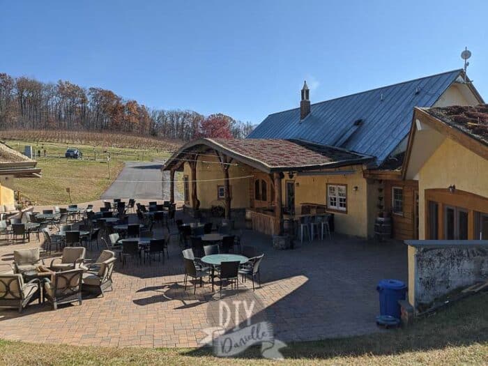 Green roof on top of Black Ankle Vineyard.