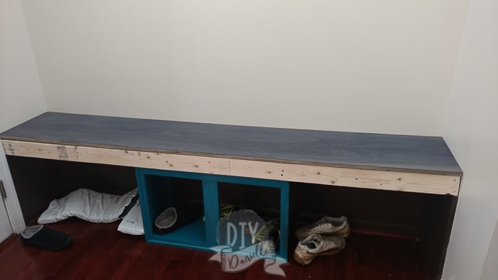 DIY Entryway Shoe Storage Bench