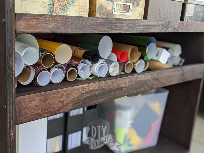 DIY Cricut Vinyl Wall Storage - DIY Danielle®