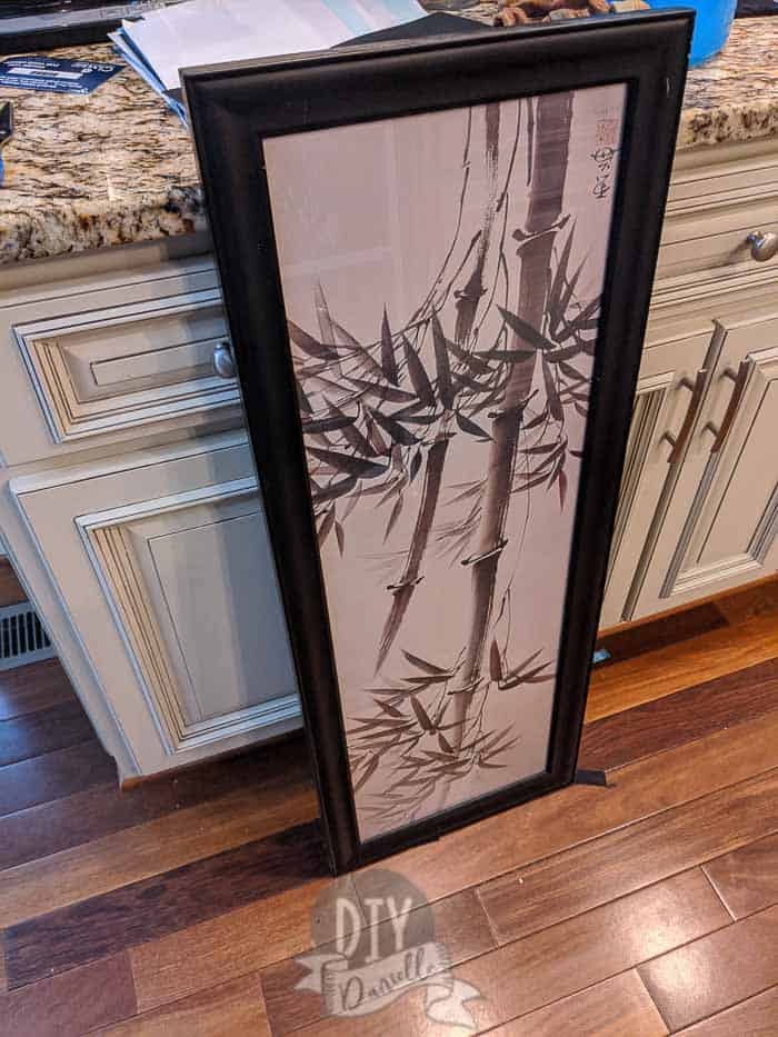 Long print of bamboo that didn't really fit our decor anymore.